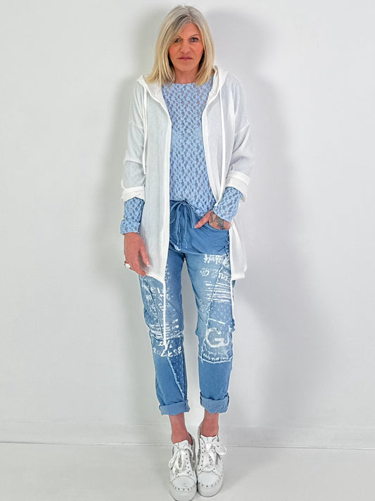 Leichtes, weiches Jäckchen - weiss