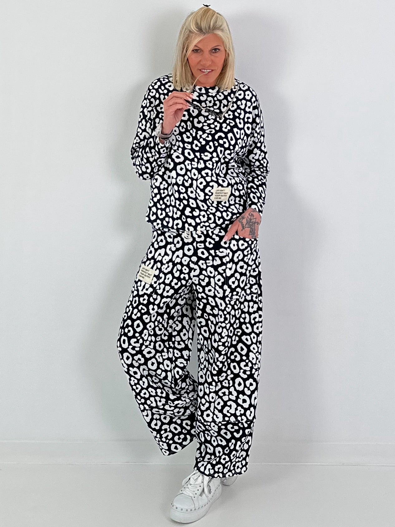 Two-piece set Leo - black