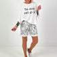 Oversized Shirt Show Must Go On - weiss