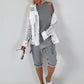 Jeansjacke mit floralem Netzeinsatz - weiss ( lieferbar ab 26.05.26)