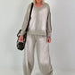 Lässiges Sweatshirt im Used-Look - taupe