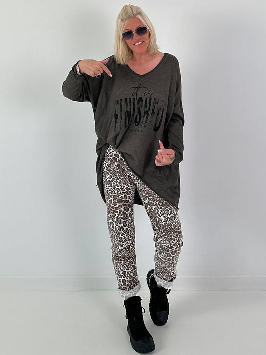 Oversized Shirt Finished - mokka