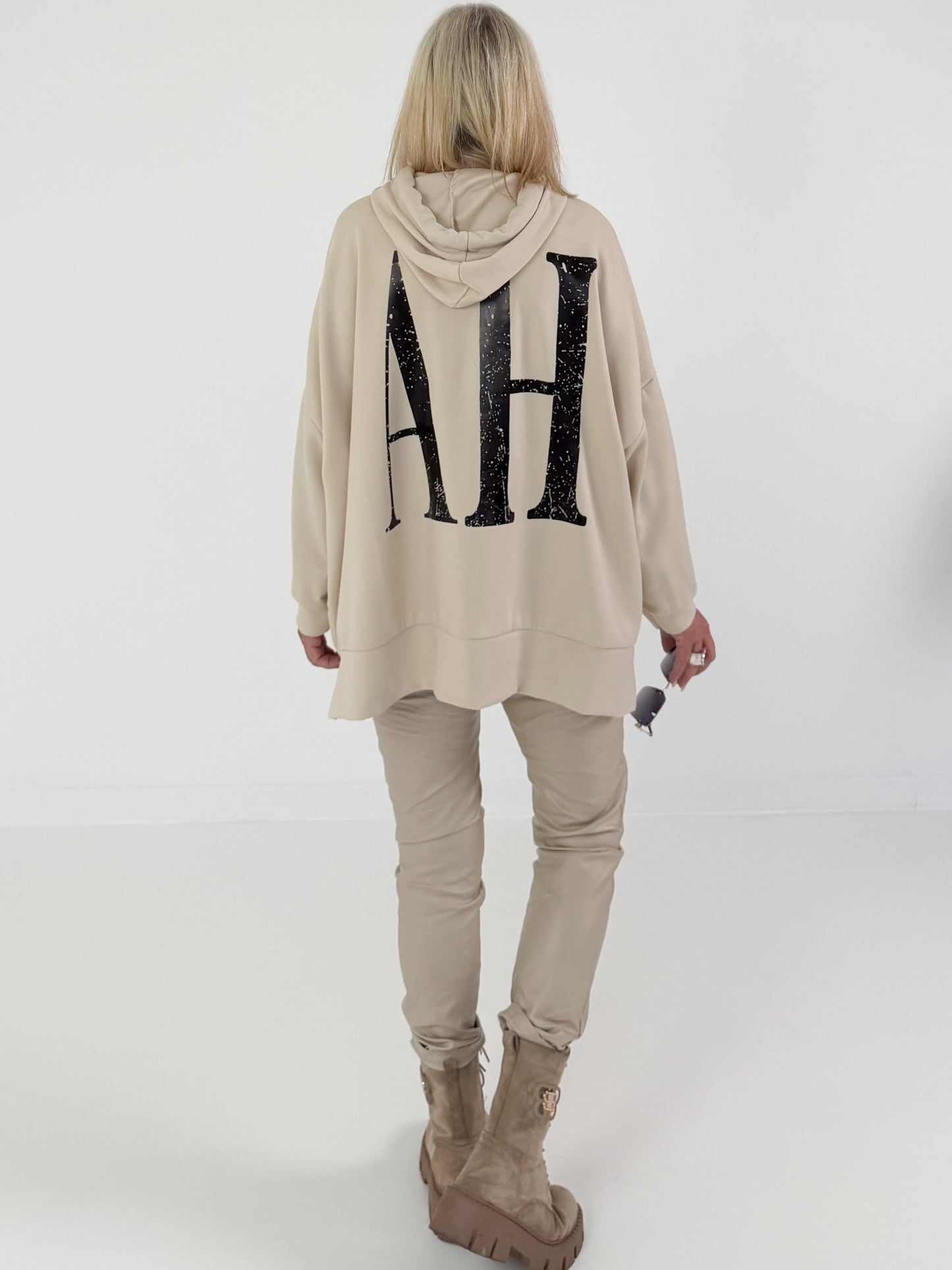 Oversized Hoodie YEAH - beige