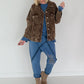 Oversized Kordjacke - schoko