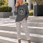 Pullover mit Strass-Comic-Motiv - anthrazit