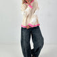 Sweatshirt mit trendigen Sternelementen- beige
