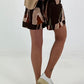 Shorts mit Muster -  schoko mehrfarbig