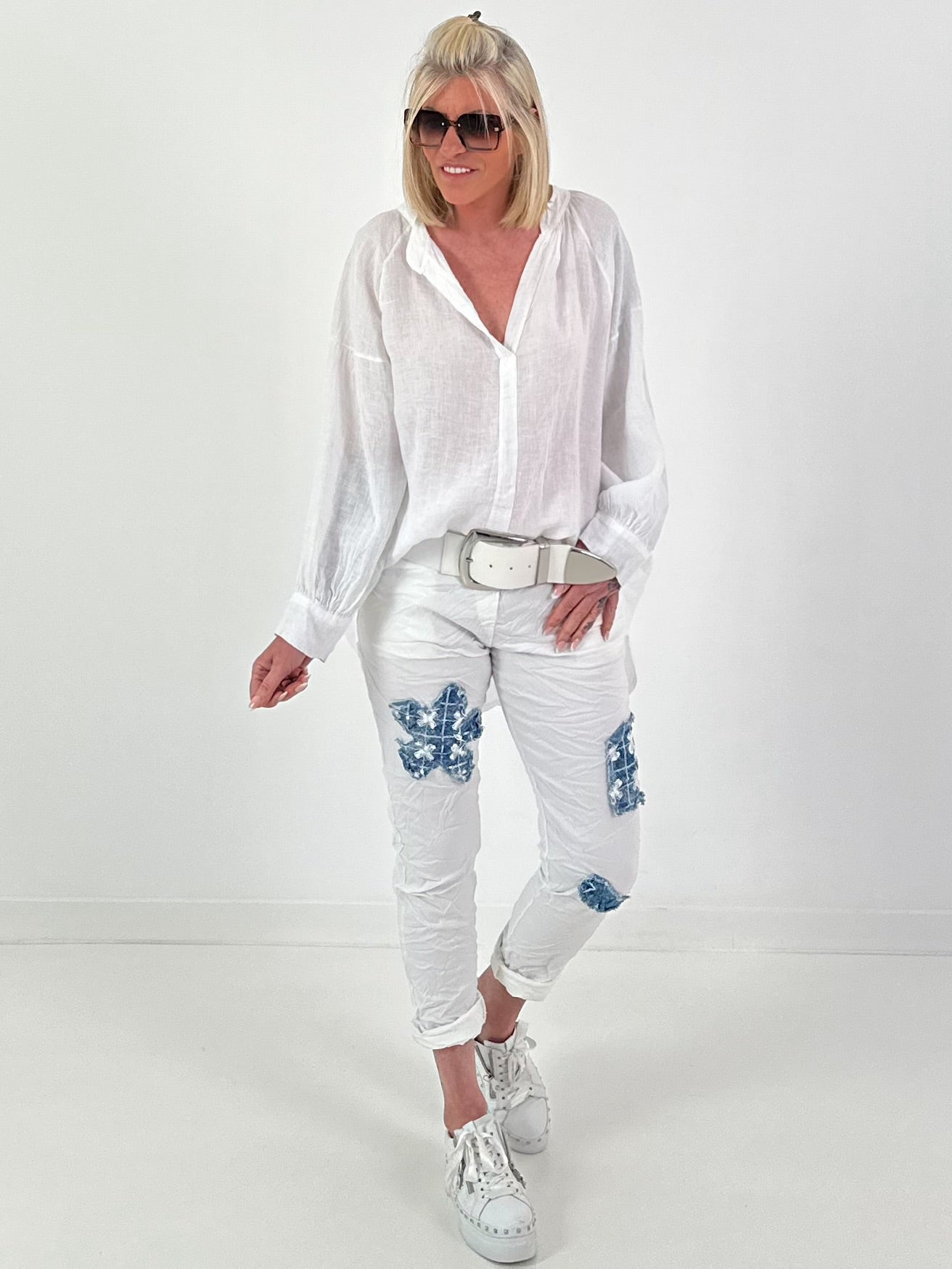 Pirate Tunic Linen - white