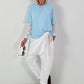 Crew Neck T-Shirt - light blue