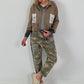 Jacke mit Pailletten Taschen- taupe
