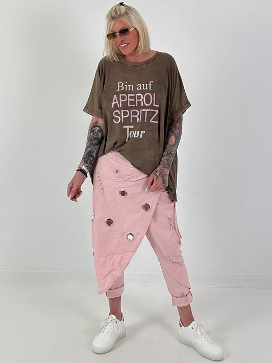 Oversized T-shirt on Tour - chocolate