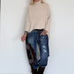 Rollkragenpullover - beige