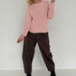 Weicher Basic Pullover - rosa