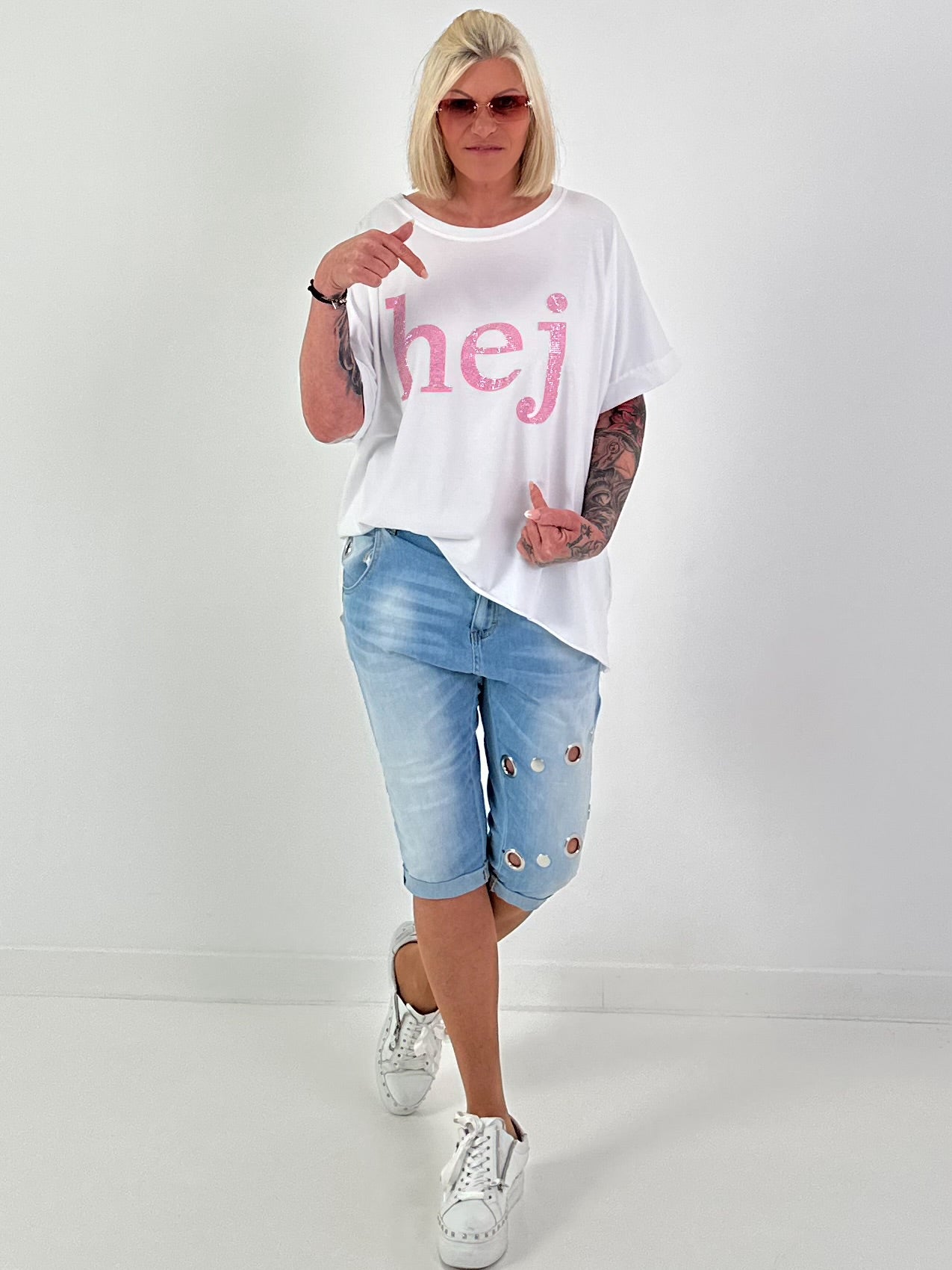 T-Shirt Hej - white
