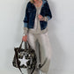 Lässiges Sweatshirt im Used-Look - taupe