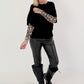 Soft knit vest - black