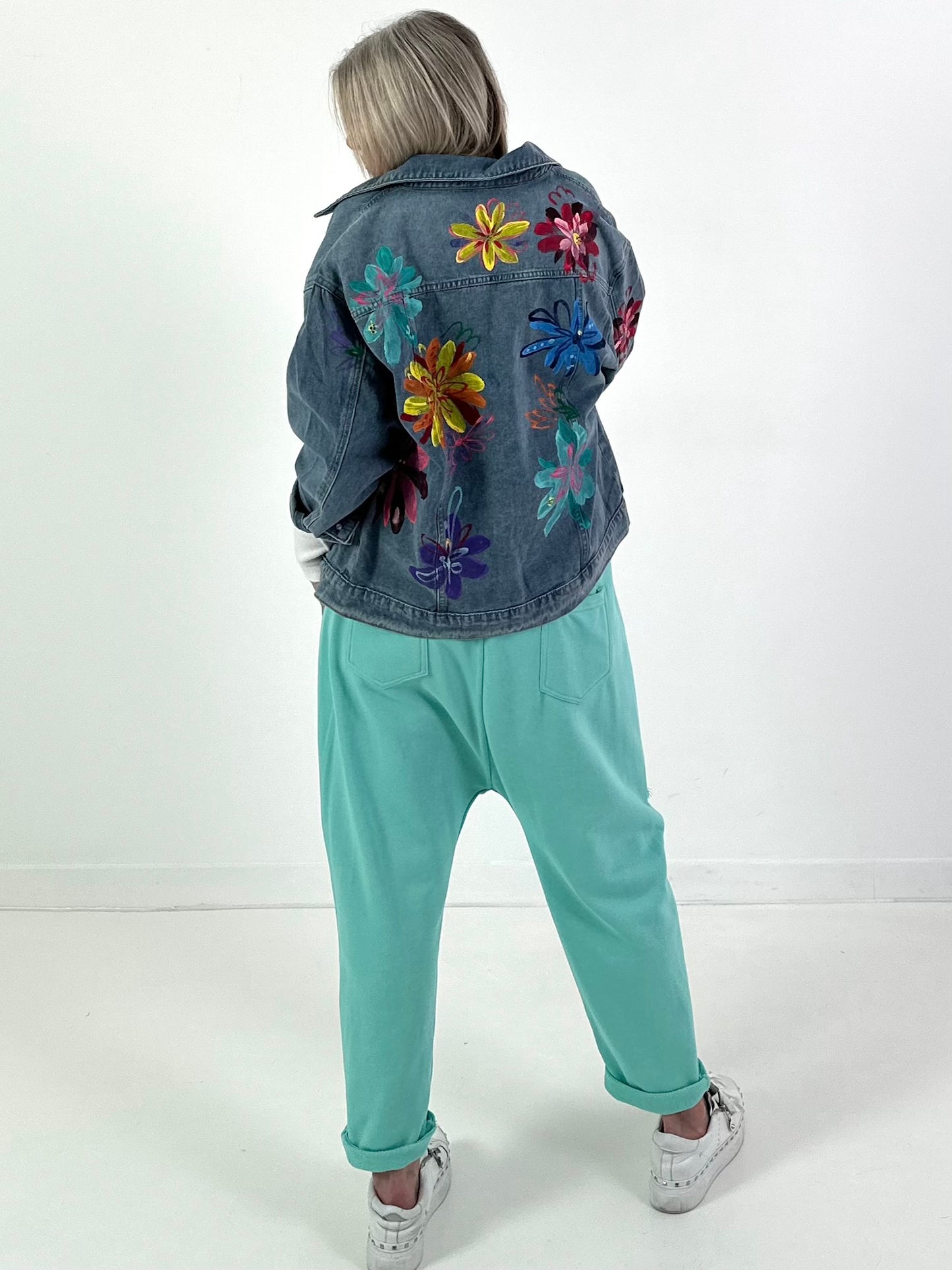 Spijkerjas, model "Bloom Riot" - denim