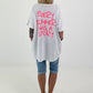 Oversized Shirt Summer - white