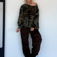 Sweater im Camouflage-Look - oliv-mokka-mehrfarbig