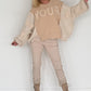 Hose mit elastischem Bündchen - beige