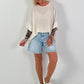Textured shirt - cream
