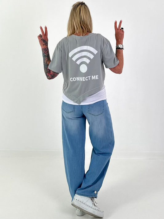 T-Shirt Connect Me - grau