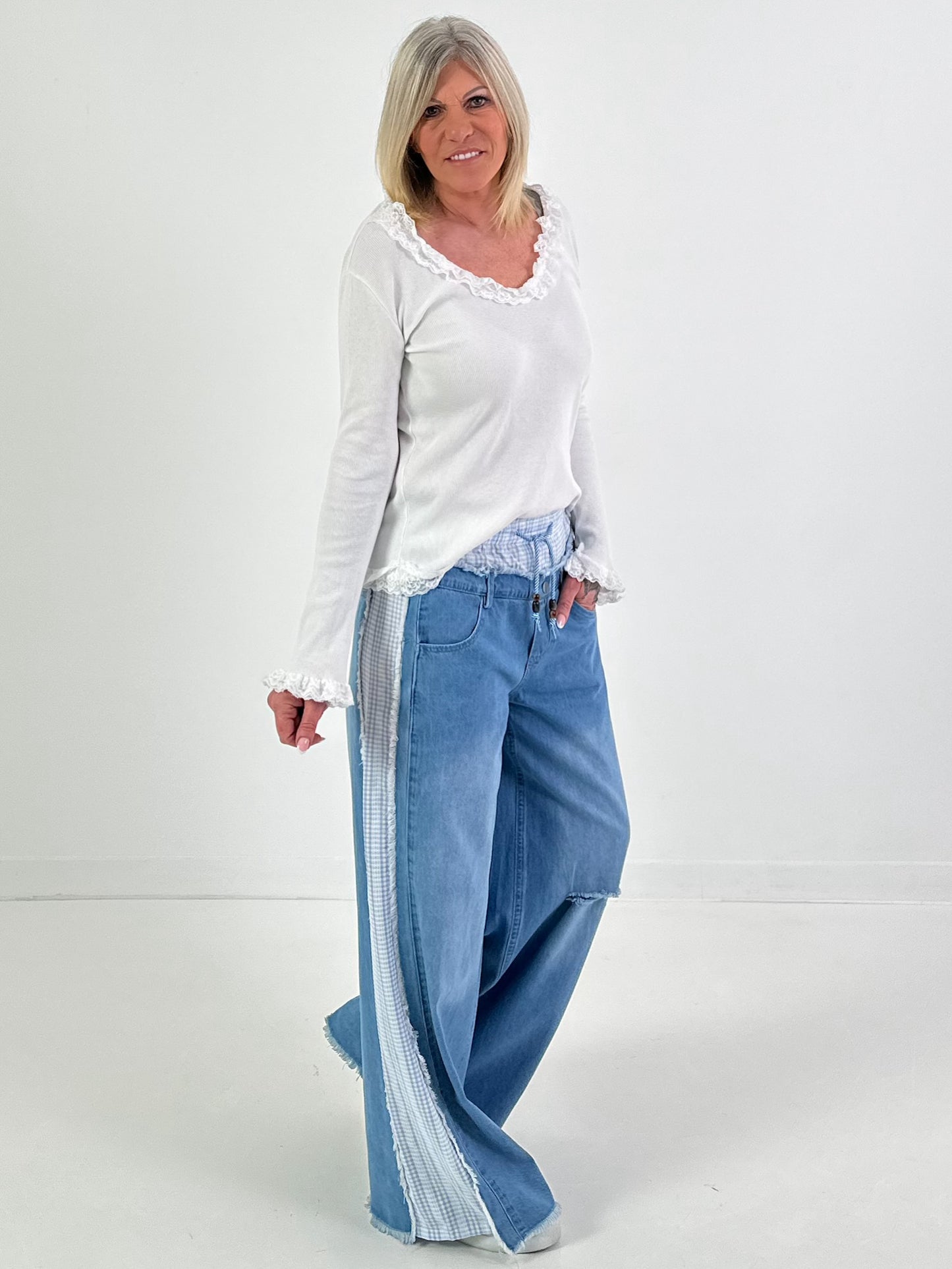 Shirtmodel "Soft Romance Rib" - wit