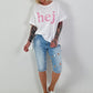 T-Shirt Hej - white