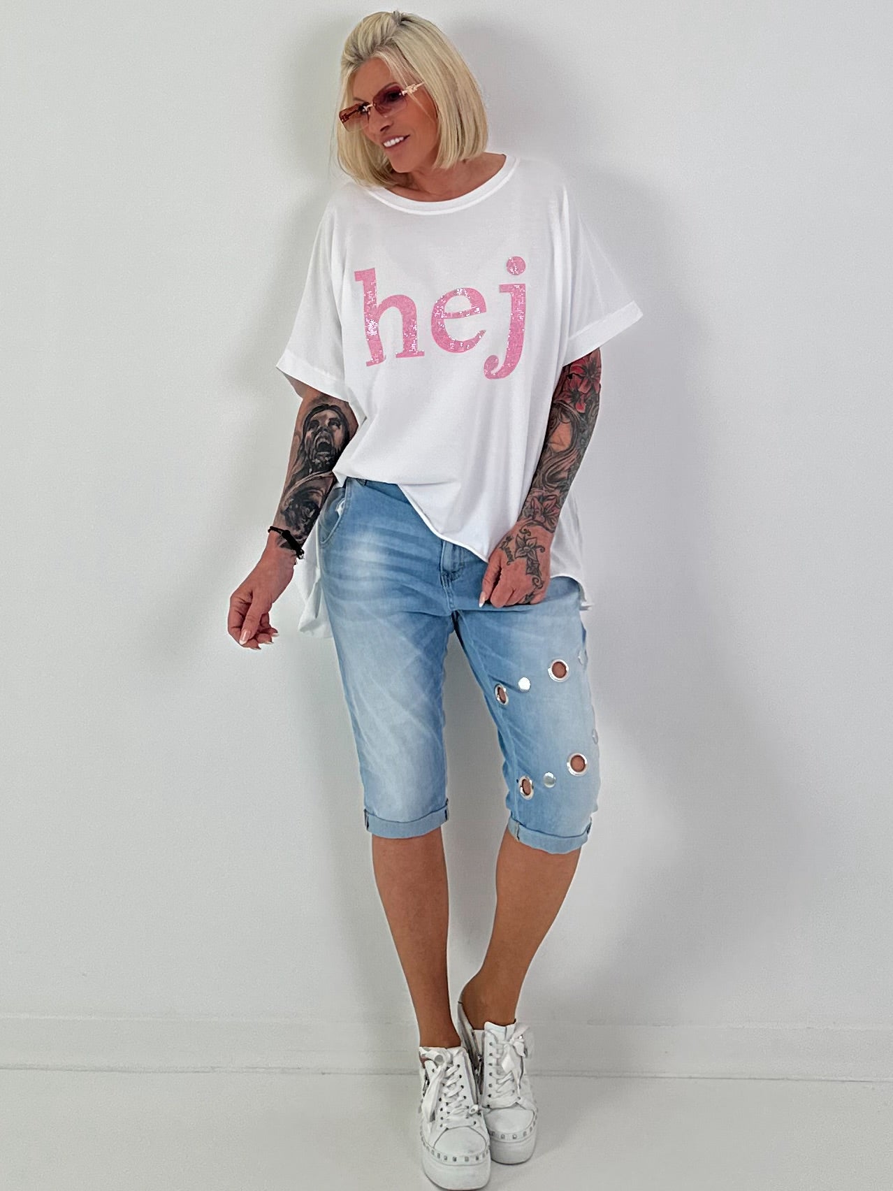 T-Shirt Hej - white
