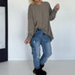 Oversized Shirt Style - taupe