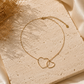 Giuno Necklace with Heart Pendant - Gold