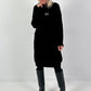 Strickkleid Modell "Shine Story" - schwarz