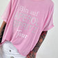 Oversized T-Shirt on Tour - rosa