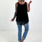 Silk top - black