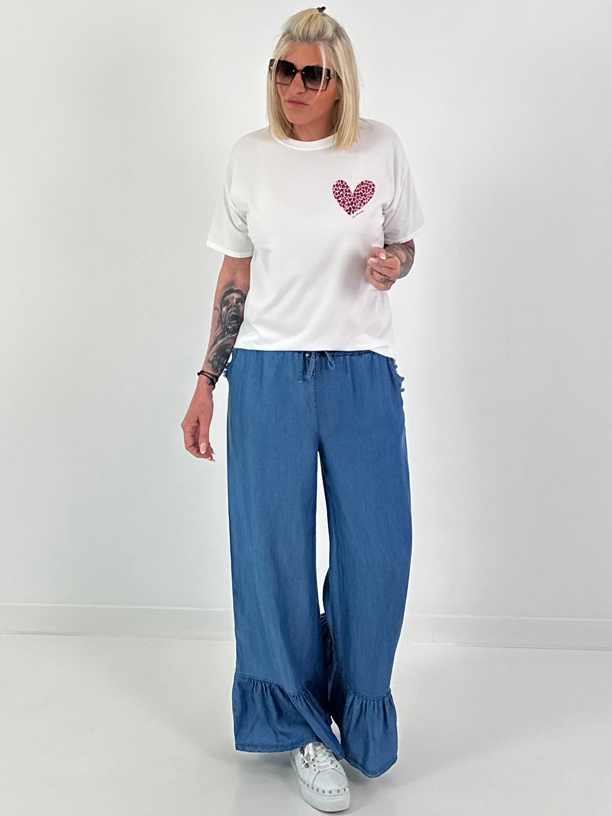 T-Shirt Amour Leo - white-rose