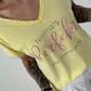 T-shirt with statement print - yellow