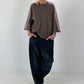 Pullover mit halbem Arm - taupe