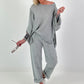 Oversized Linen Shirt - Grey
