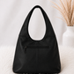 Bag in vintage leather look - black