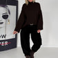 Kuscheliger Pullover - mokka