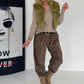 Gilet in behaaglijke bontlook - olijf