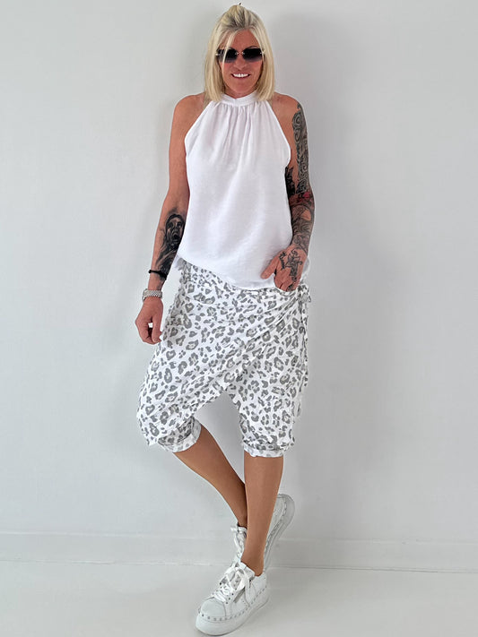 Neckholder Top -weiss