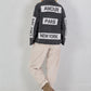 Lässiges Jeanshemd mit Statement Patches - denim black