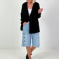 Leichter Blazer mit Patten - schwarz