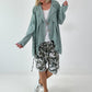 Fancy linen jacket with side lacing - khaki