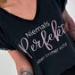 T-Shirt with Statement Print - black