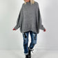 Oversized sweater model "Snuggle Arctic" - anthracite