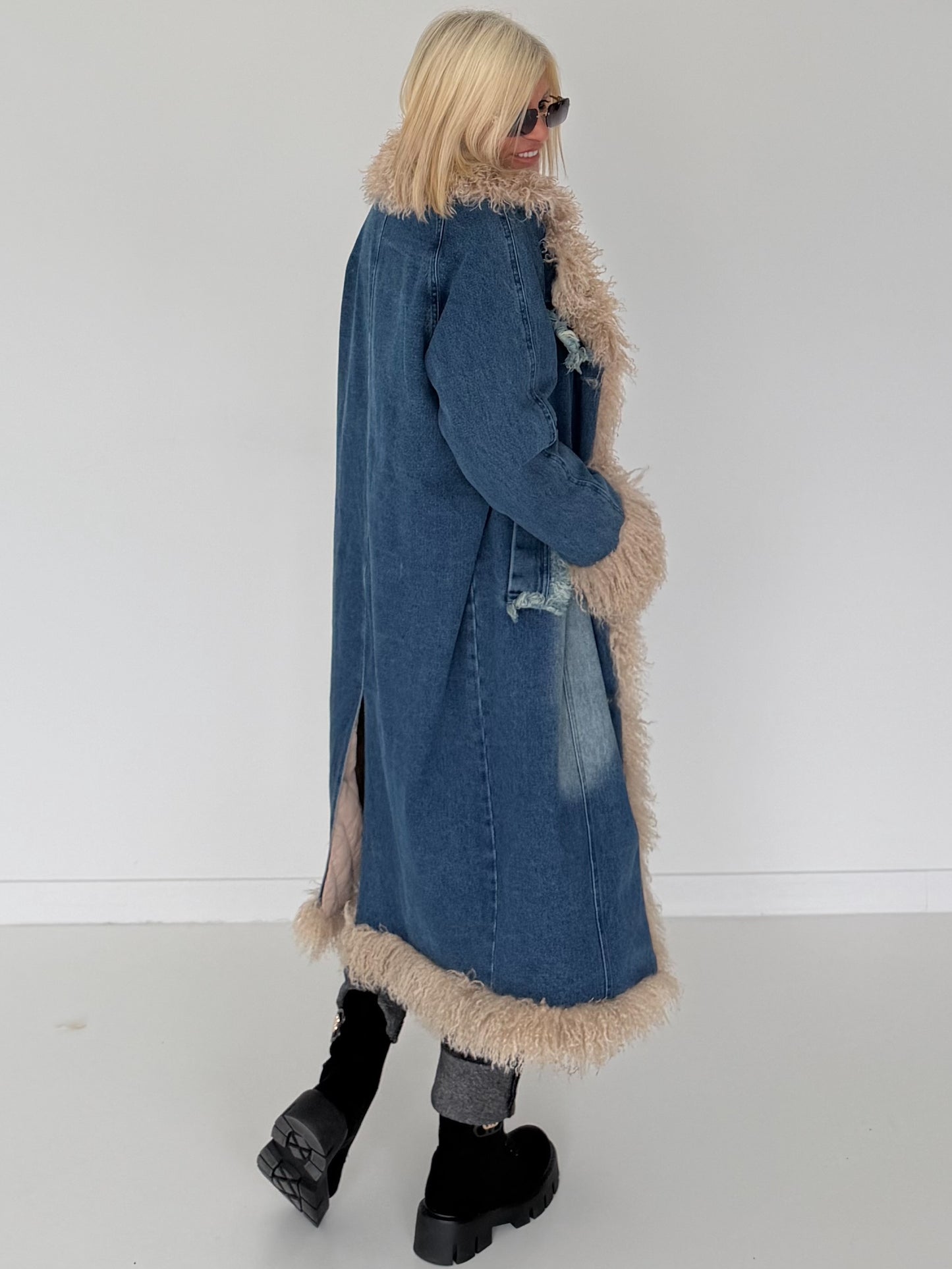 Fringed denim jacket
