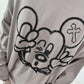 Oversized Sweater mit Paillettenprint - beige