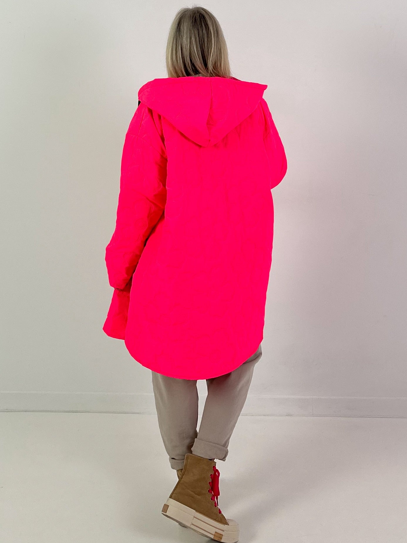 Mantel Modell "Flower Hope" - neonpink